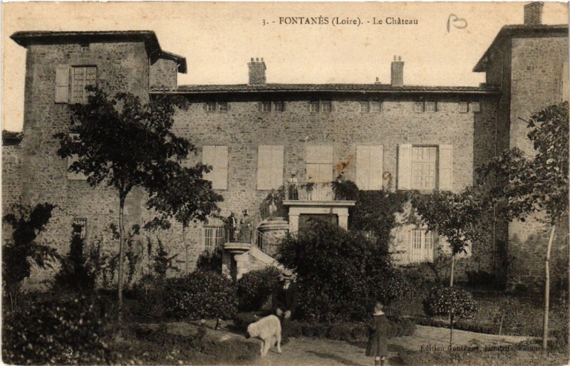 Carte postale ancienne Fontanes - Le Chateau à Fontanès