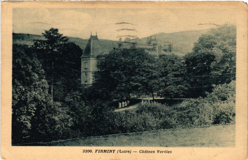 Carte postale ancienne Firminy - Chateau Verdies à Firminy