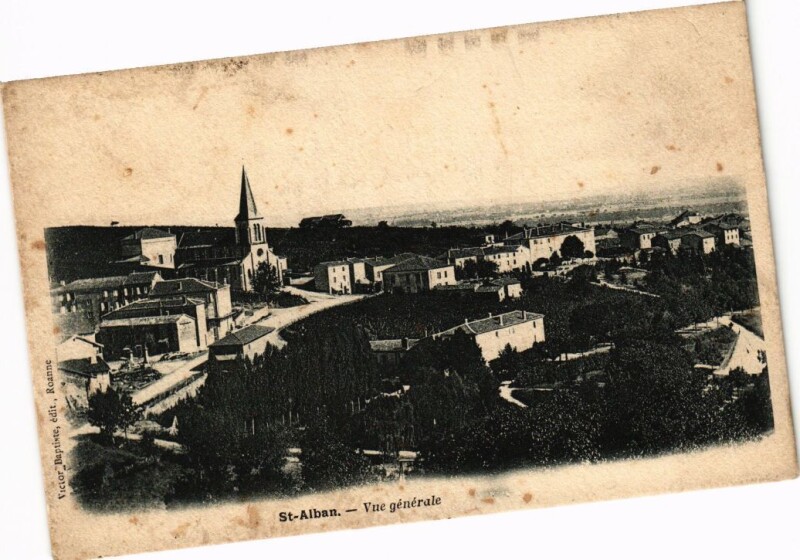Carte postale ancienne Saint-Alban-Vue générale