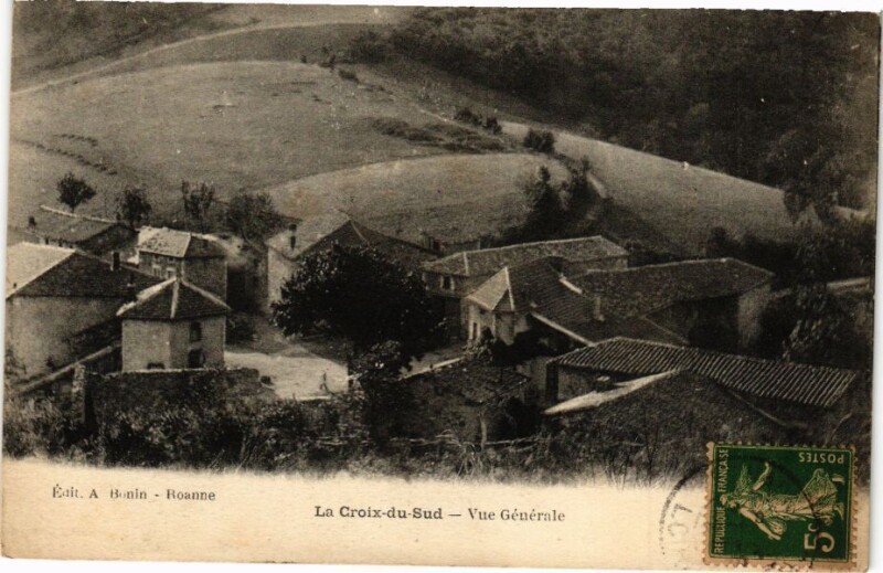 Carte postale ancienne La Croix-du-Sud - Vue Générale