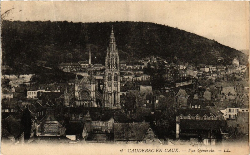 Carte postale ancienne Caudebec en Caux-Vue générale