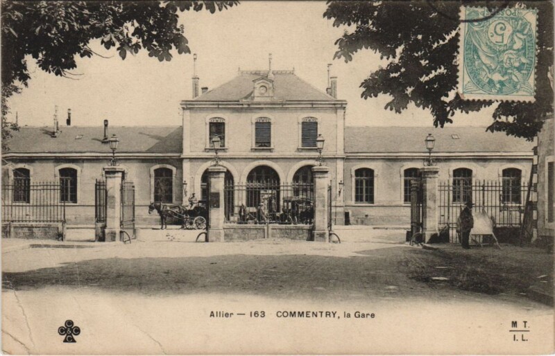 Carte postale ancienne Commentry La Gare à Commentry
