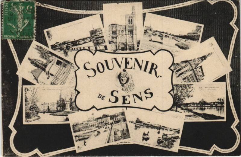 Carte postale ancienne Sens Scenes