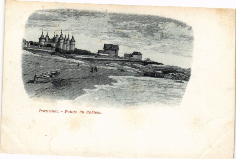 Carte postale ancienne Pornichet - Pointe du Chateau à Pornichet