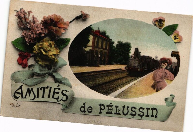 Carte postale ancienne Amitiés de Pelussin