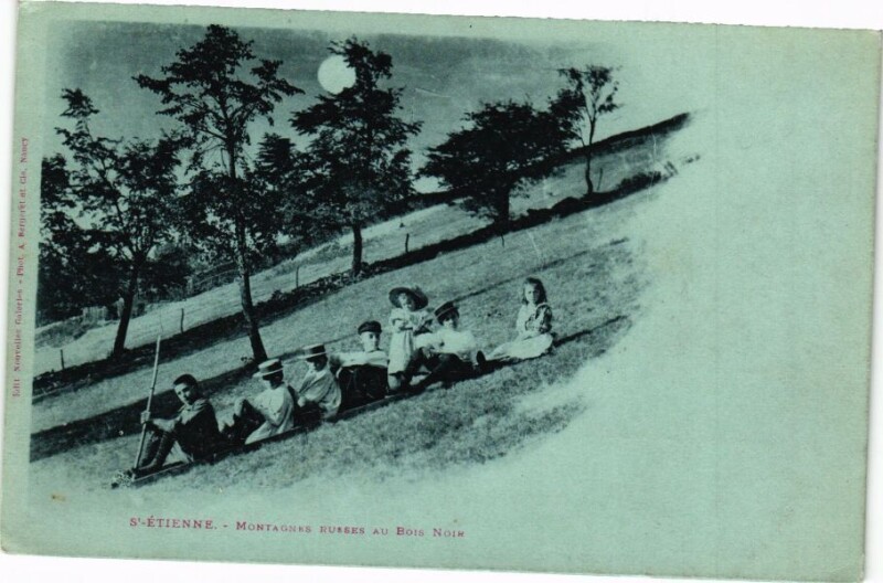 Carte postale ancienne Saint-Etienne - Montagnes Ruises au Bots Noir à Saint-Étienne