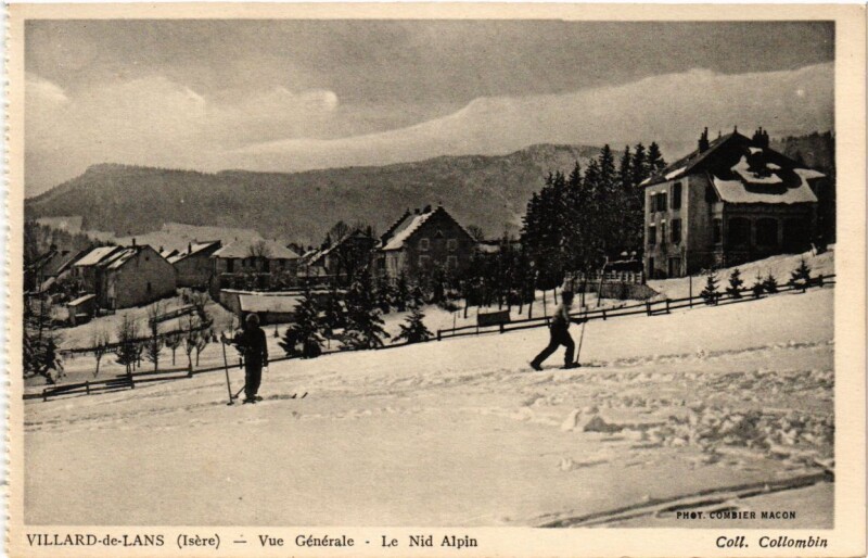 Carte postale ancienne Villard-de-Lans - Vue générale - Le Nid Alpin à Villard-de-Lans