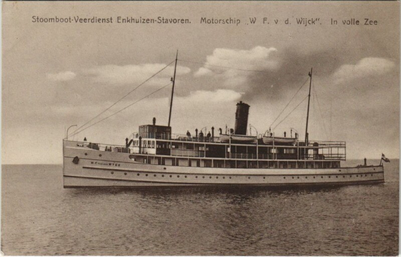 Carte postale ancienne W. F. van der Wijck Ships