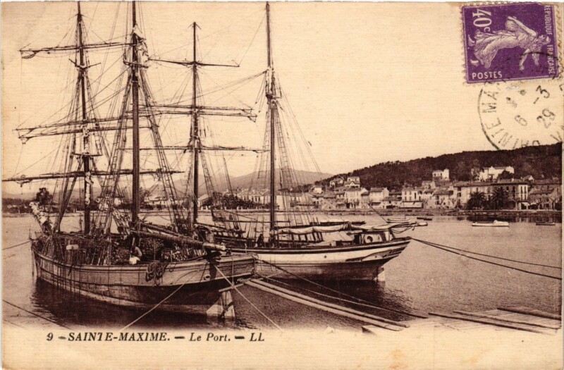 Carte postale ancienne Sainte-Maxime - Le Port à Sainte-Maxime