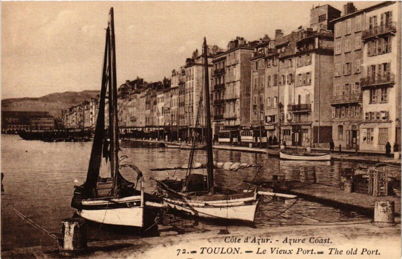 Carte postale ancienne Toulon - Le Vieux Port à Toulon