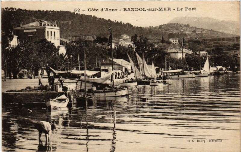 Carte postale ancienne Bandol-sur-Mer - Le Port à Bandol