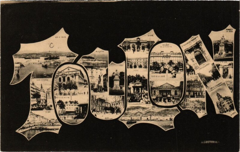 Carte postale ancienne Toulon Souvenir à Toulon