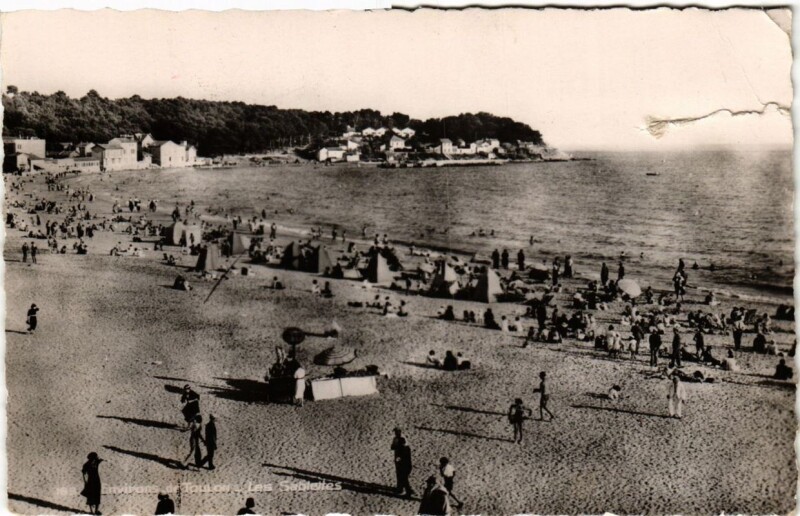 Carte postale ancienne Environs de Toulon Les Sablettes à Toulon