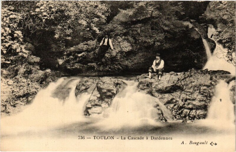 Carte postale ancienne Toulon La Cascade a Dardennes à Toulon