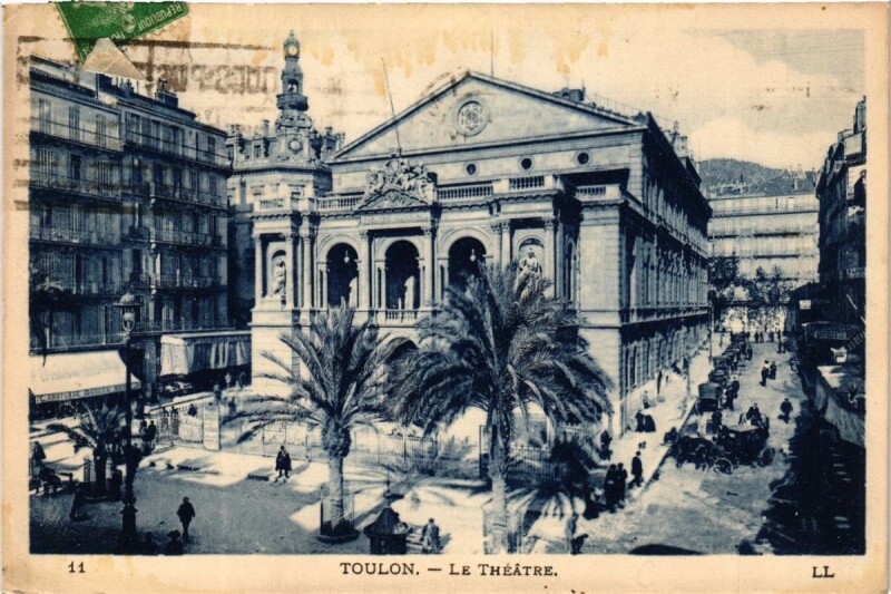 Carte postale ancienne Toulon Le Théatre à Toulon