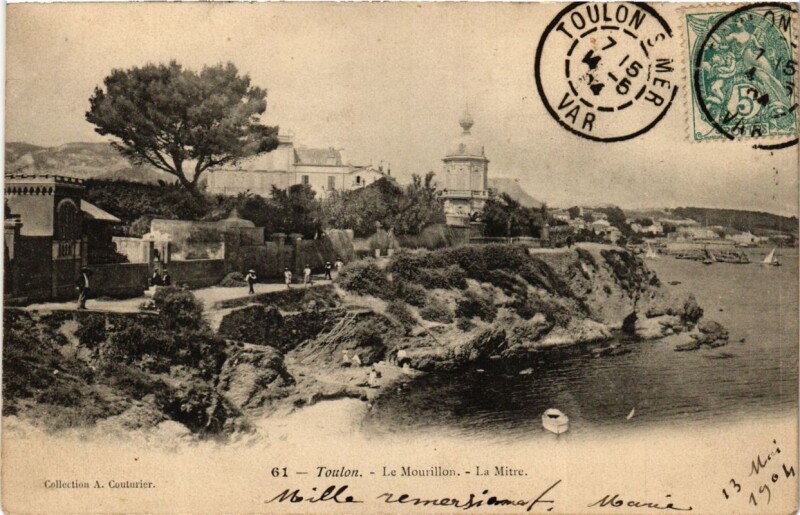 Carte postale ancienne Toulon Le Mourillon-La Mitre à Toulon
