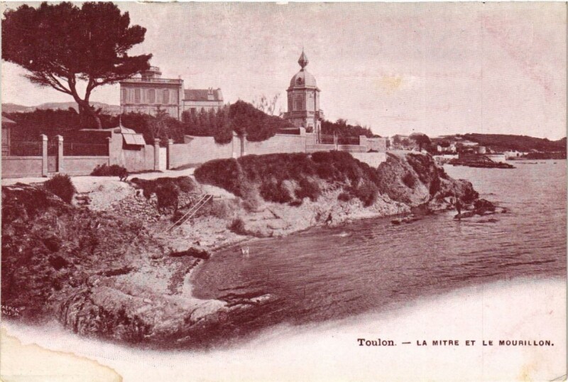 Carte postale ancienne Toulon La Mitre et le Mourillon à Toulon
