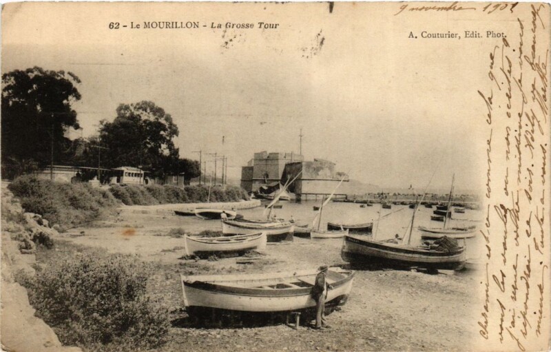 Carte postale ancienne Toulon Le Mourillon-La Grosse Tour à Toulon