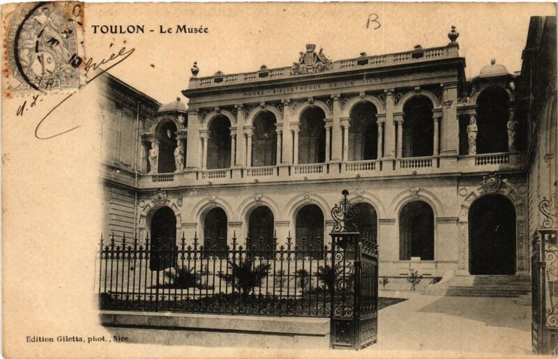 Carte postale ancienne Toulon Le Musée à Toulon