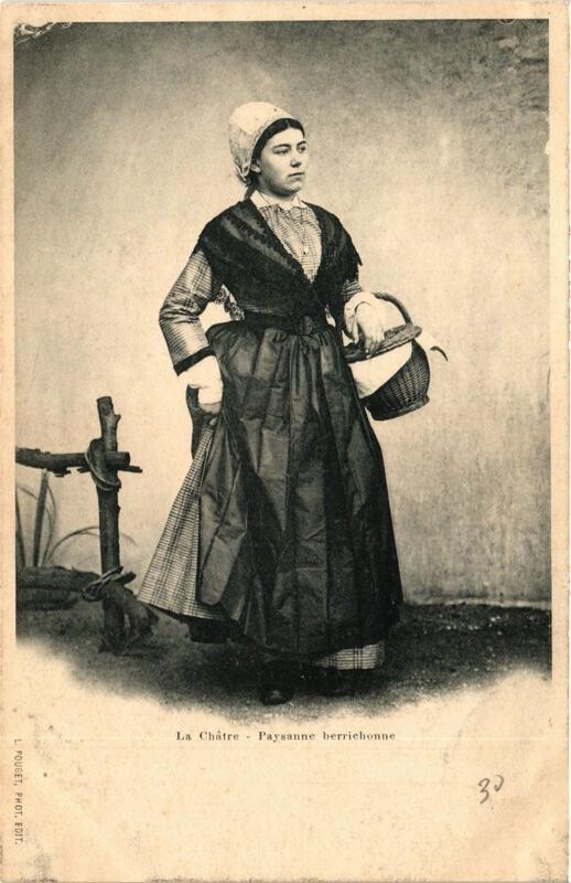 Carte postale ancienne La Chatre Paysanne Berrichonne