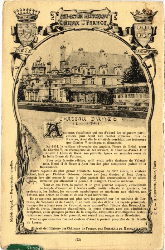 Carte postale ancienne Chateau d'Anét