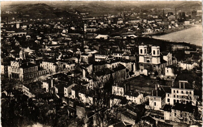 Carte postale ancienne Givors vue générale à Givors