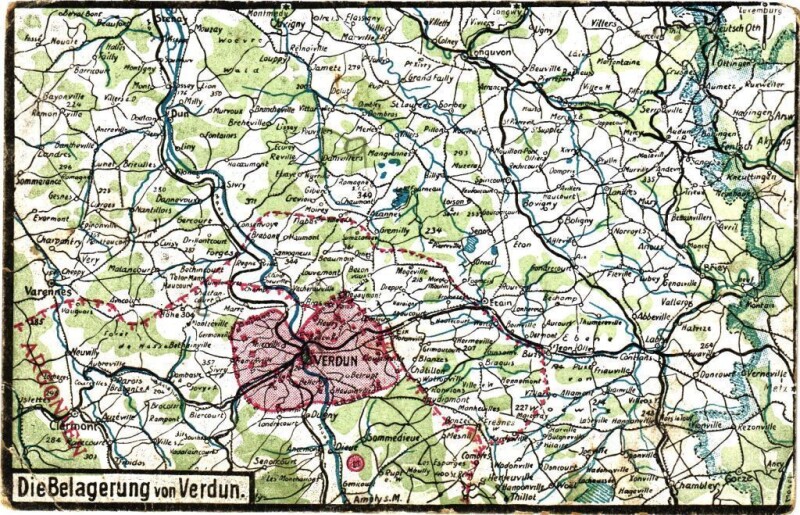 Carte postale ancienne Die Belagerung von Verdun à Verdun