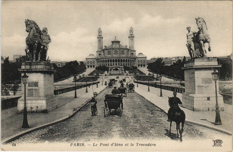 Carte postale ancienne Paris 16e Le Trocadéro