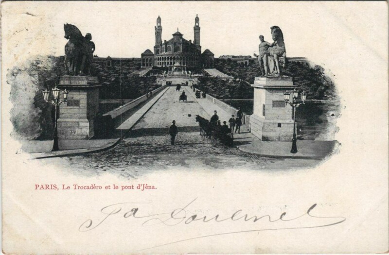 Carte postale ancienne Paris 16e Le Trocadéro