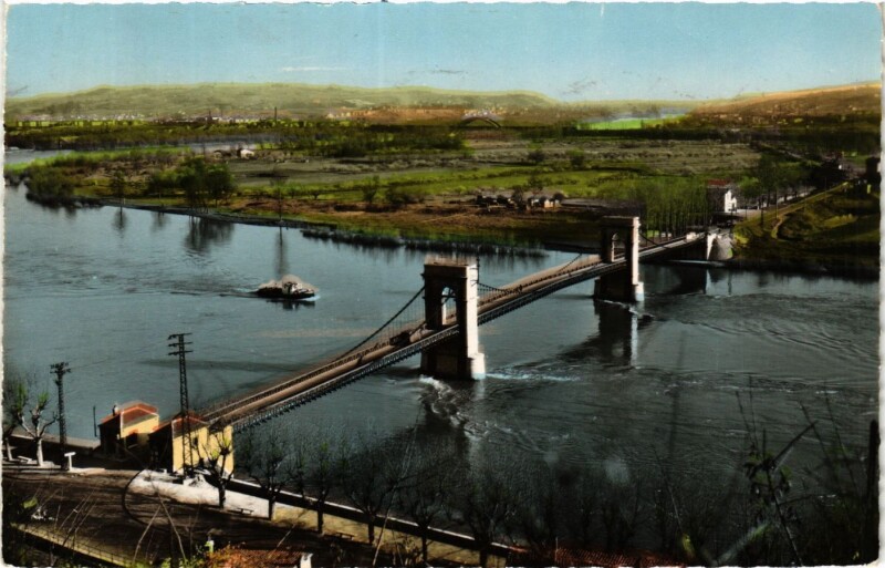 Carte postale ancienne Givors - Le pont de Chasse à Givors