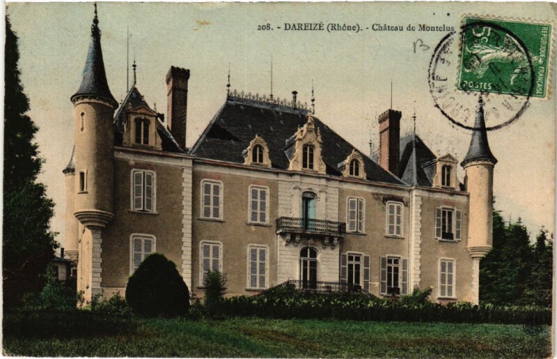 Carte postale ancienne Dareize Chateau de Montellus