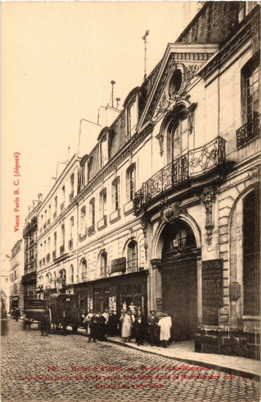 Carte postale ancienne Paris (4e) 31, Rue des Francs-Bourgeois. Hotel d'Albret à Paris 4e