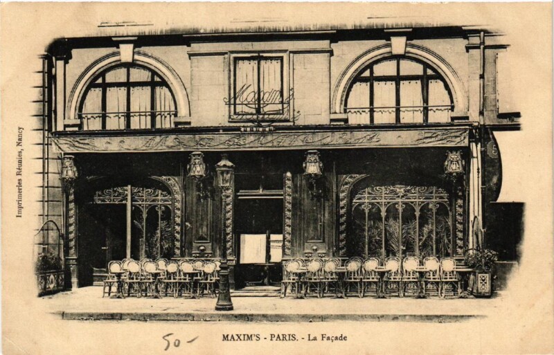 Carte postale ancienne Paris (8e) Maxim'S La Façade à Paris 8e