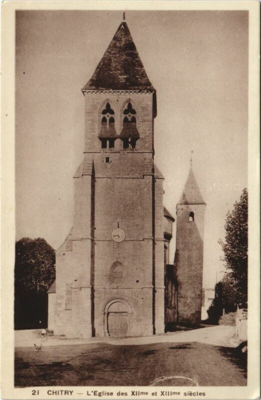Carte postale ancienne Chitry L'Eglise à Chitry