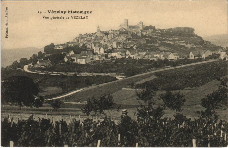 Carte postale ancienne Vezelay Vue Generale