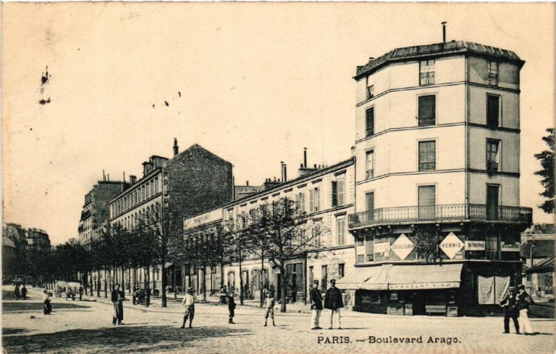 Carte postale ancienne Boulevard Arago à Paris 13e