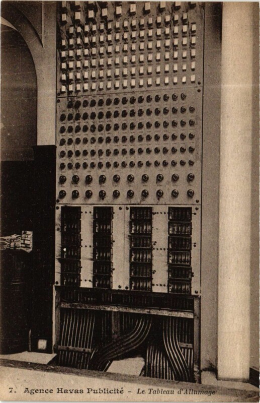 Carte postale ancienne Paris Agence Havas Publicite. Le Tableau d'Allumage