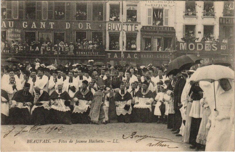Carte postale ancienne Beauvais Fetes de Jeanne Hachette à Beauvais