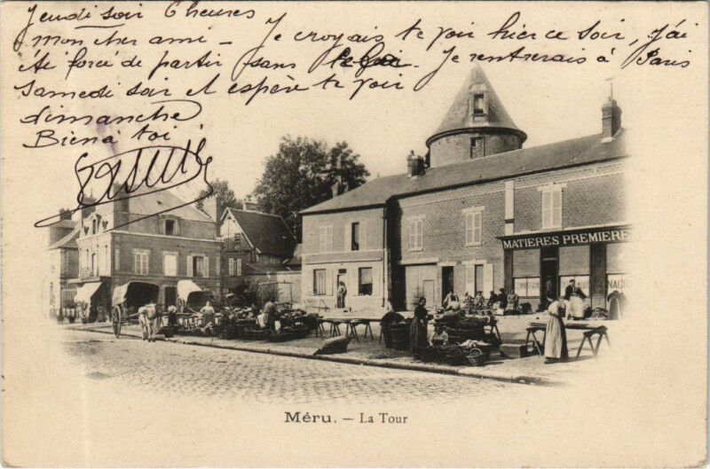 Carte postale ancienne Meru La Tour