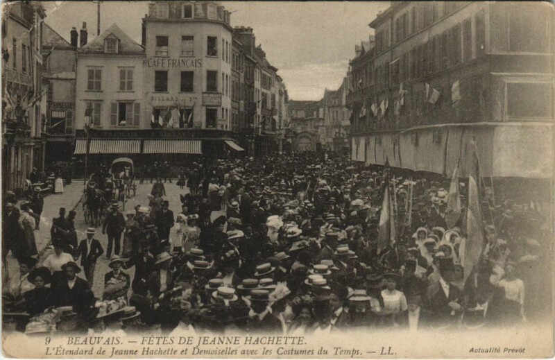 Carte postale ancienne Beauvais Fetes de Jeanne Hachette à Beauvais
