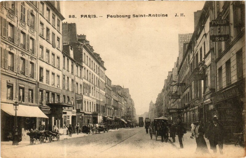 Carte postale ancienne Paris 11e Fb Saint-Antoine à Paris 11e