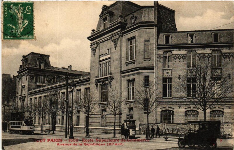 Carte postale ancienne Tout Paris (11e) 1558 Ecole Superieure de Commerce à Paris 11e