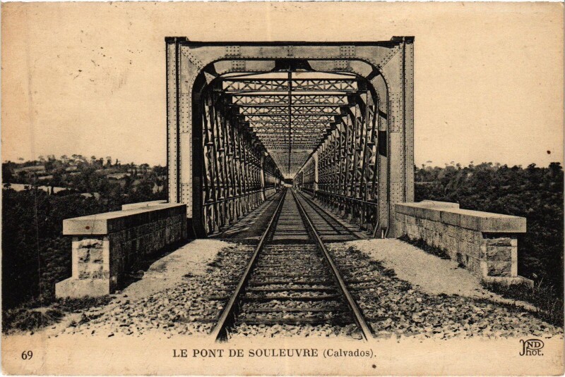 Carte postale ancienne Le Pont de Souleuvre