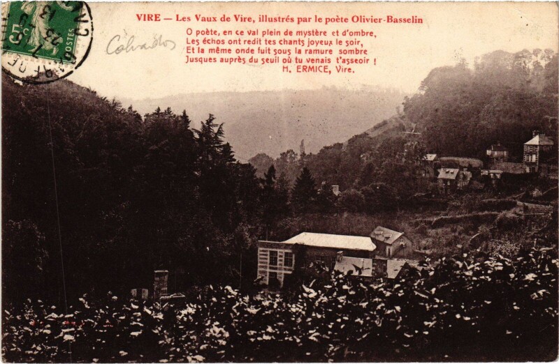 Carte postale ancienne Vire Les Vaux de Vire