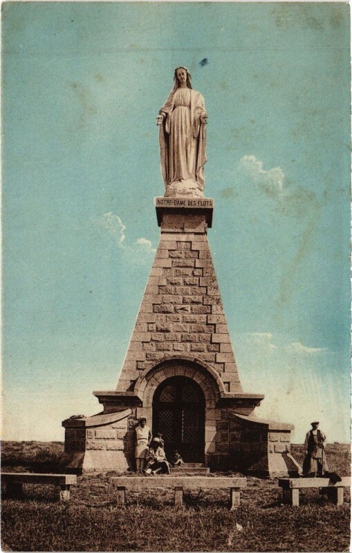 Carte postale ancienne Arromanches-les-Bains Notre-Dame des Flots à Arromanches-les-Bains