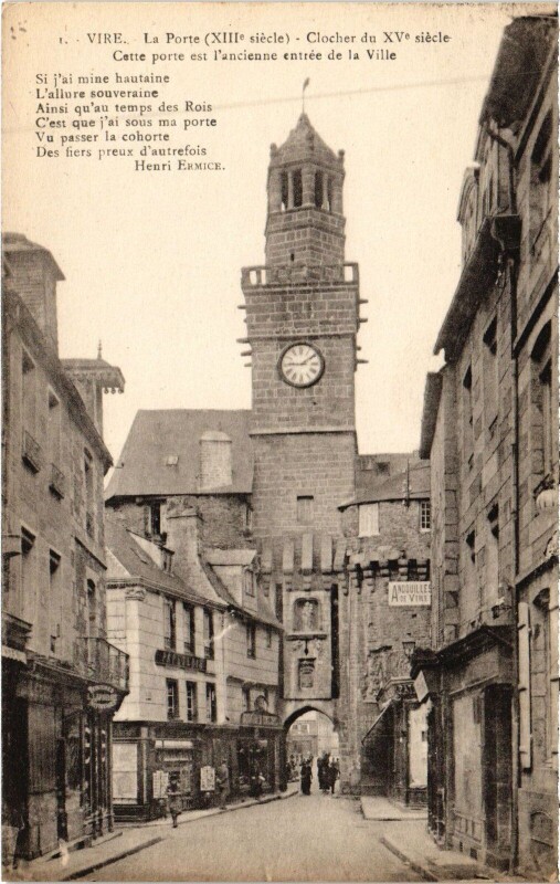 Carte postale ancienne Vire La Porte