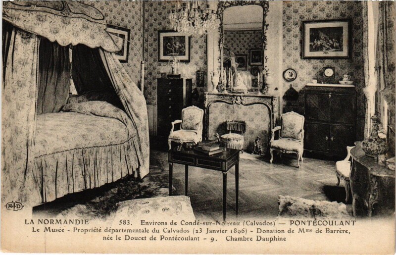 Carte postale ancienne Pontecoulant Le Musee - Chambre Dauphine