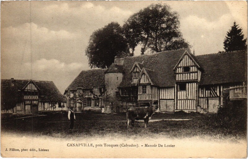 Carte postale ancienne Canapville pres Touques - Manoir de Lozier à Canapville