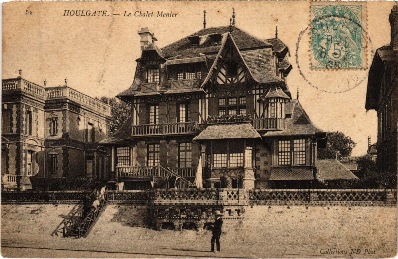 Carte postale ancienne Houlgate Le Chalet Menier à Houlgate