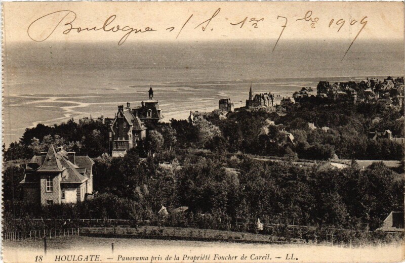 Carte postale ancienne Houlgate Panorama à Houlgate